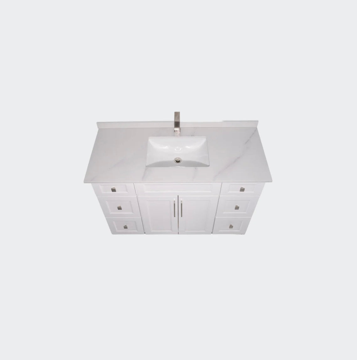 48'' 2 door 6 drawer vanity