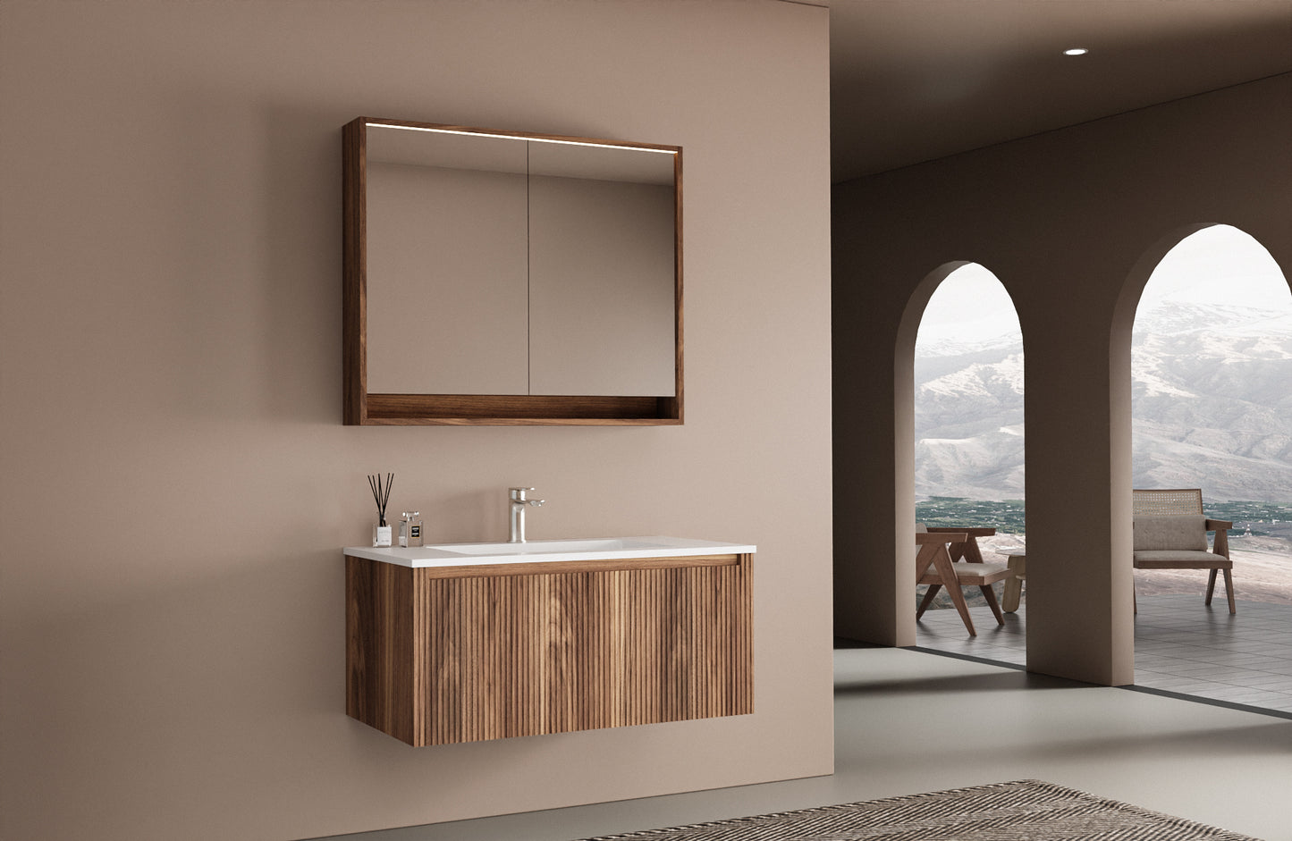 30'' / 36'' / 48'' / 60'' Milan Floating Vanity