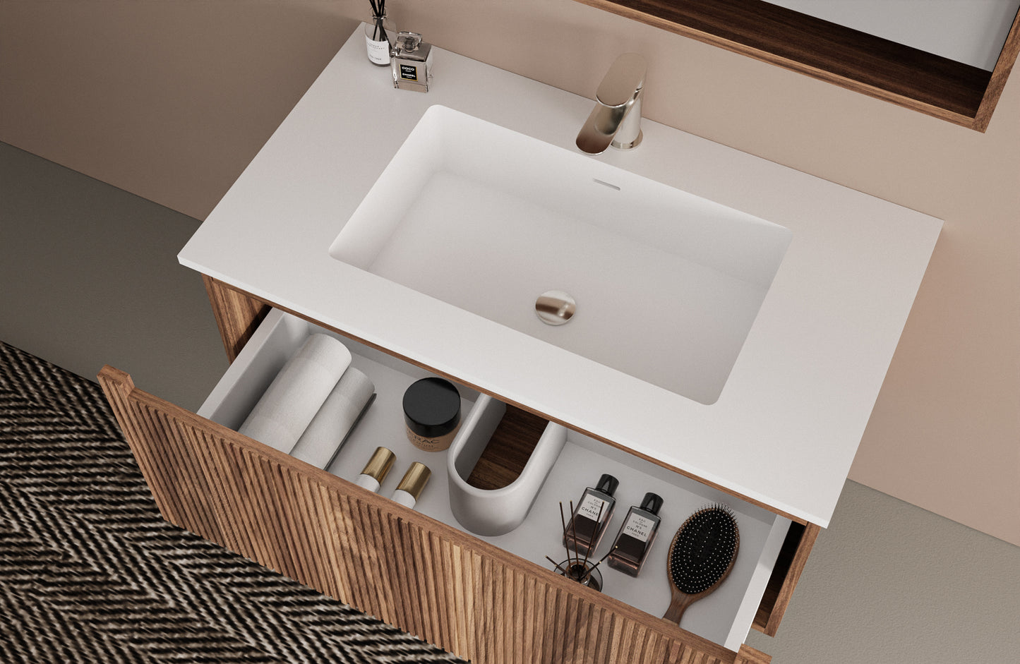 30'' / 36'' / 48'' / 60'' Milan Floating Vanity
