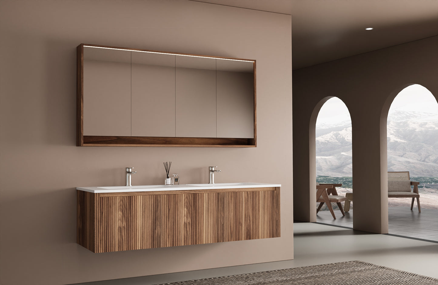 30'' / 36'' / 48'' / 60'' Milan Floating Vanity