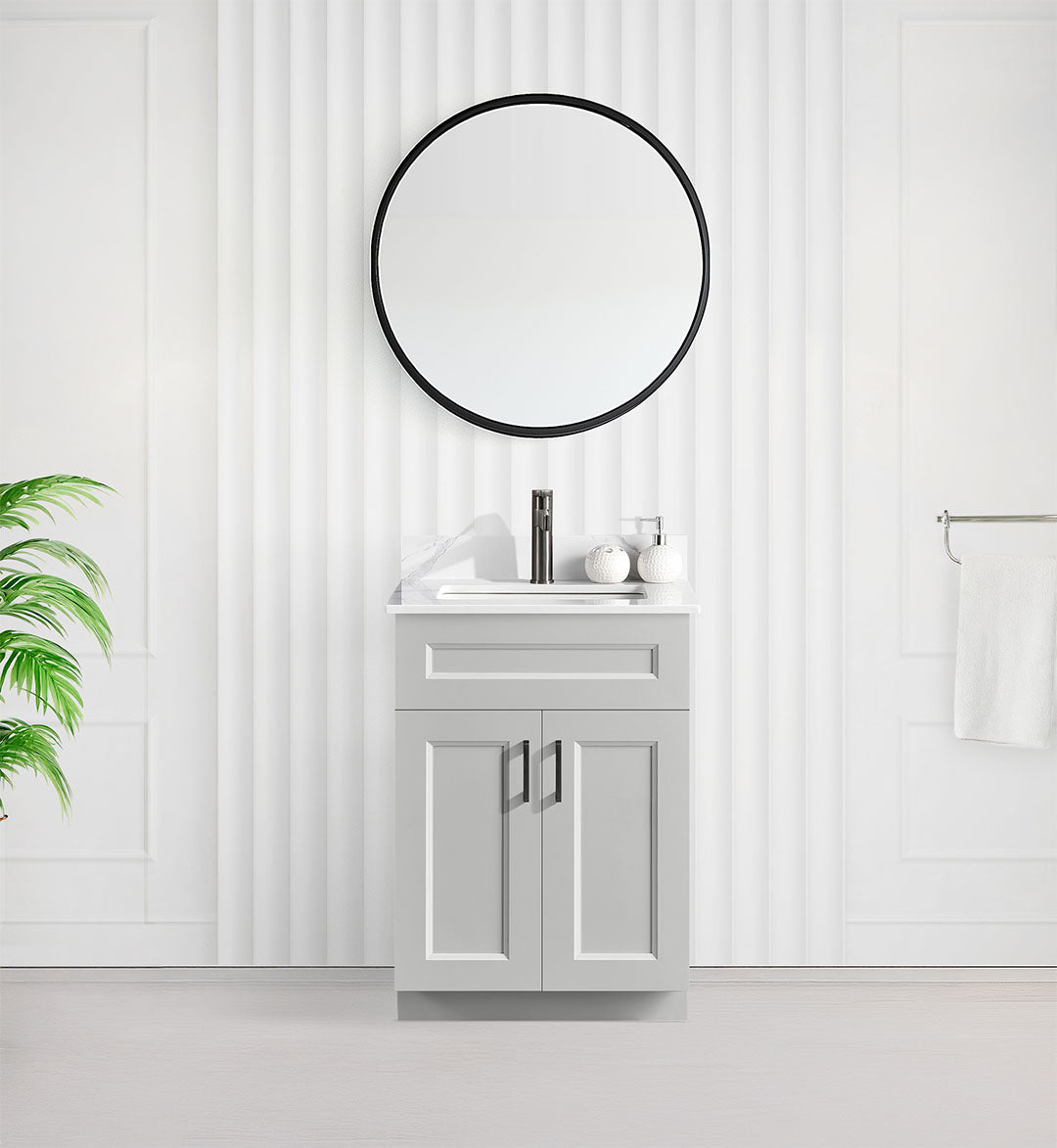 24” Solid Wood - Two Doors