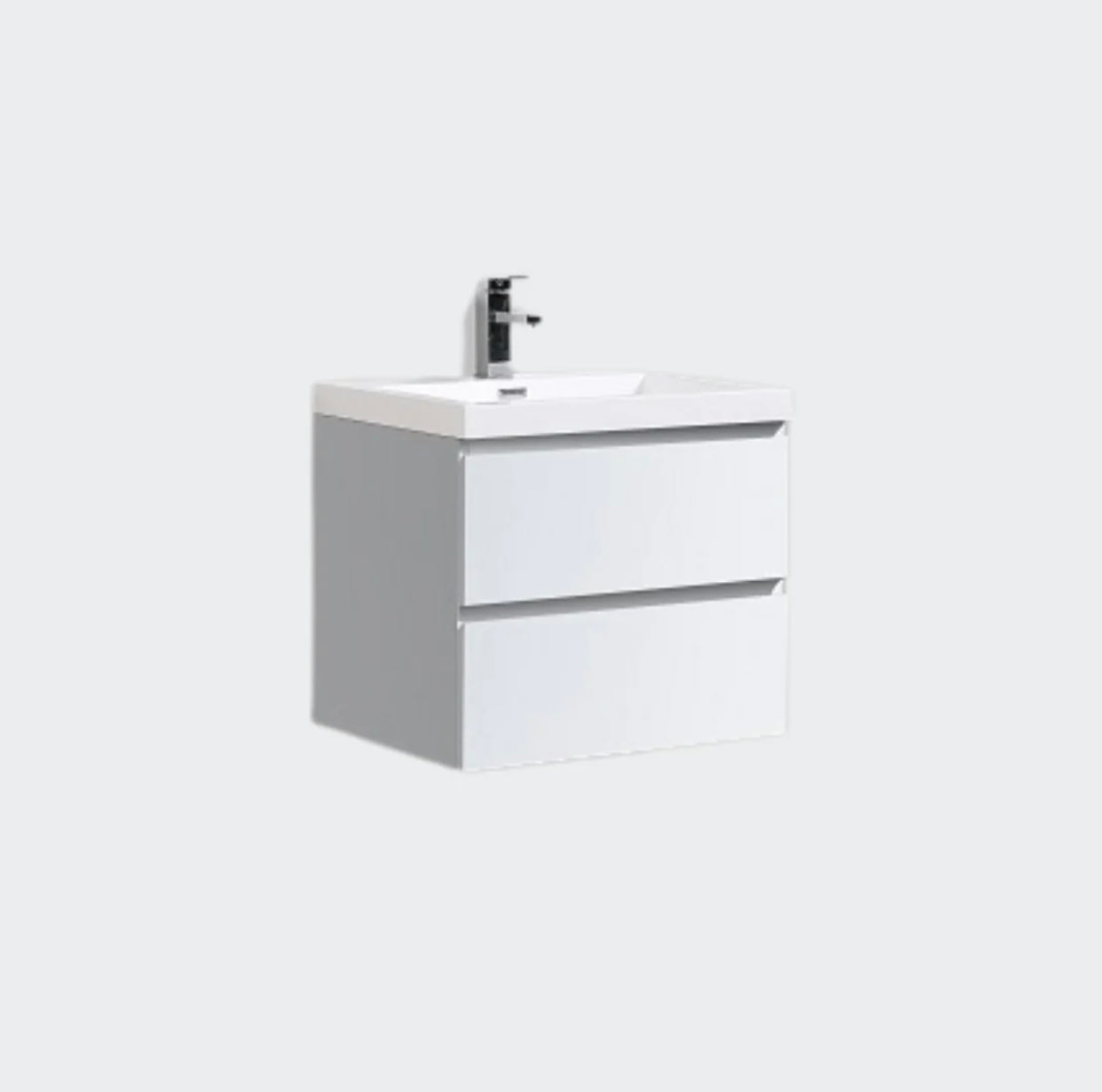 24'' / 30'' / 36'' Floating Vanity with Acrylic Countertop