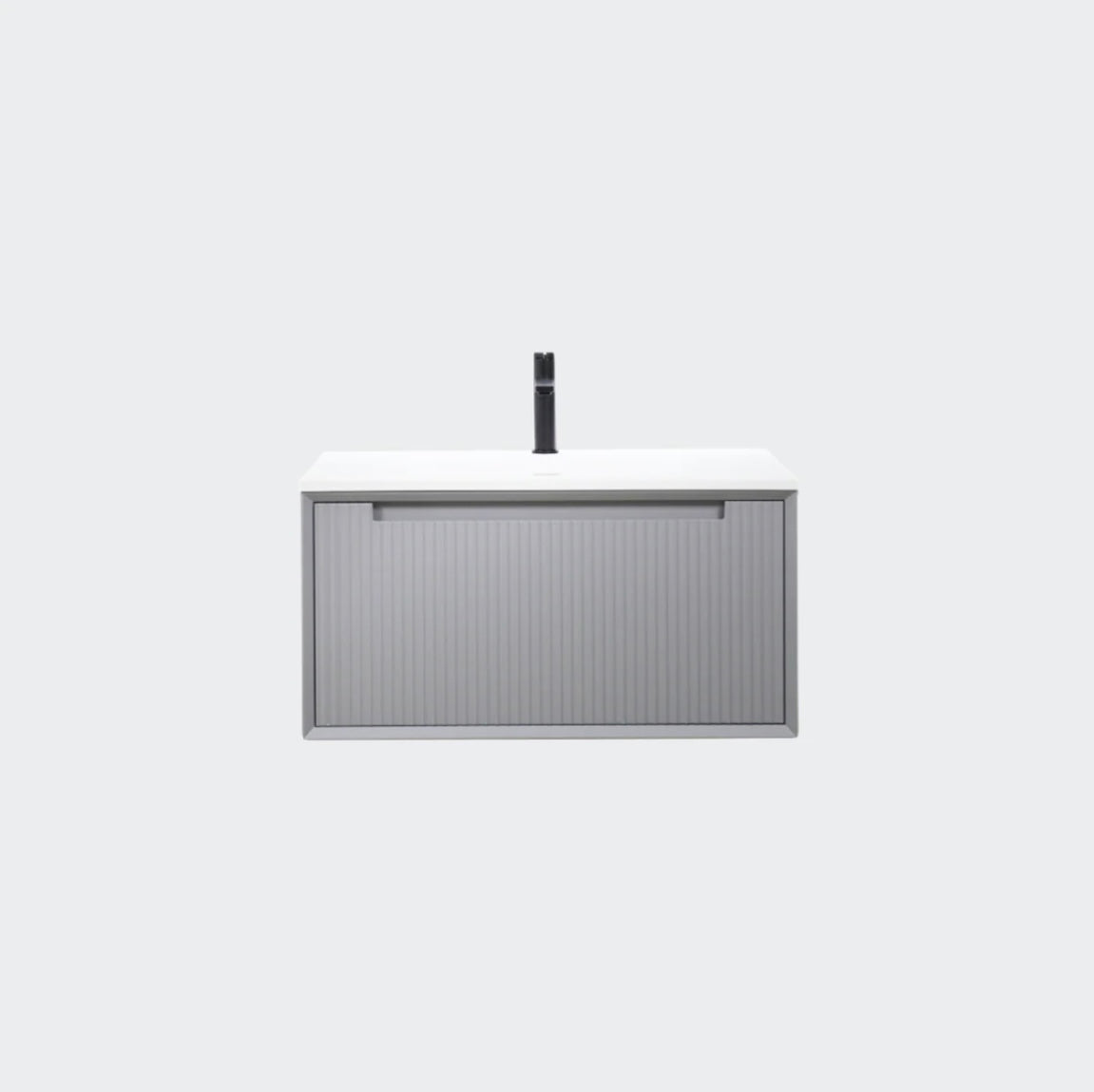 32'' / 36'' / 40'' TW - Floating Vanity with Acrylic Matte Countertop