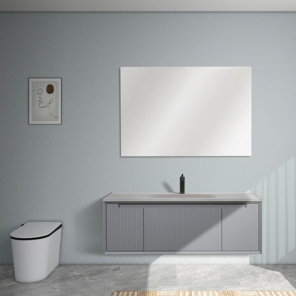 48'' TW - Floating Vanity with Acrylic Matte Countertop