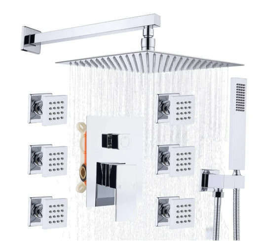 Shower Set with 6 Body Jets