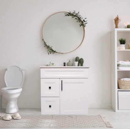 30'' Solid Wood with Drawers LEFT/RIGHT