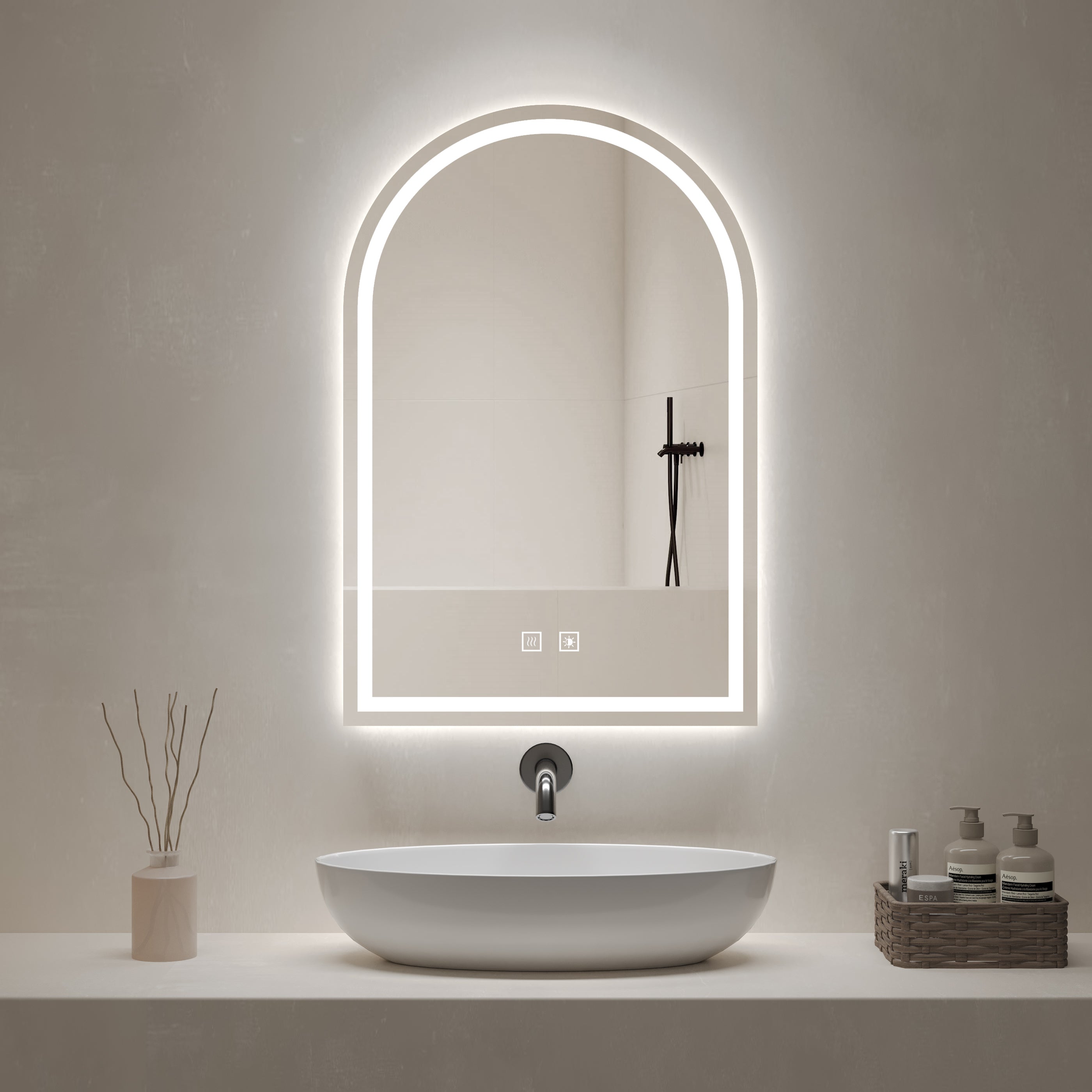Arch-Shaped LED Mirror Y1016 – LAVÉON