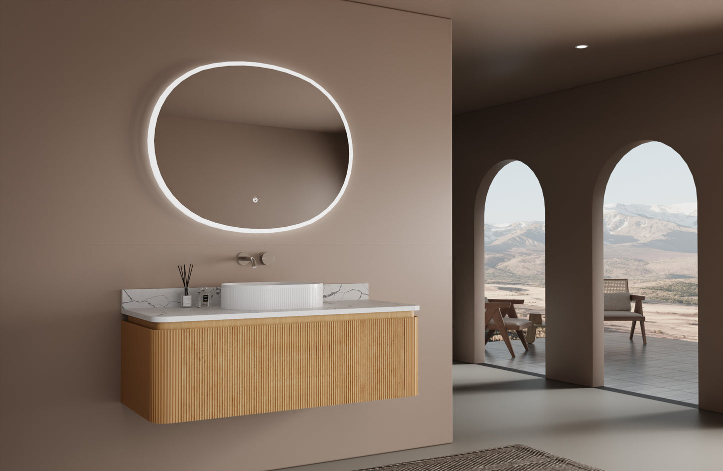 30'' / 36'' / 48'' Athens Solid Wood Floating Vanity