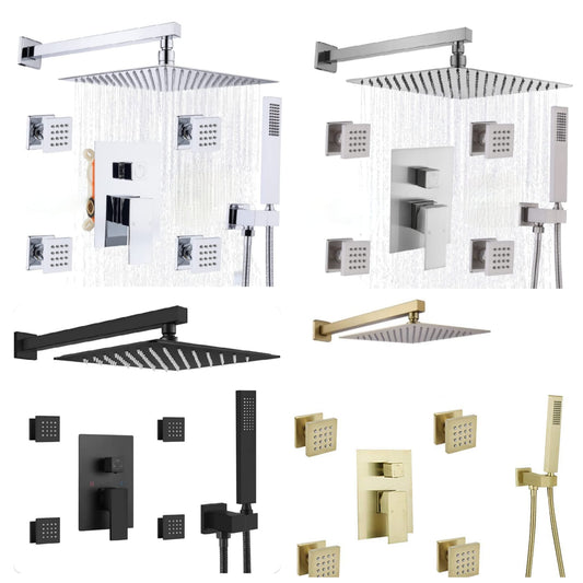 Shower Set with 4 Body Jets